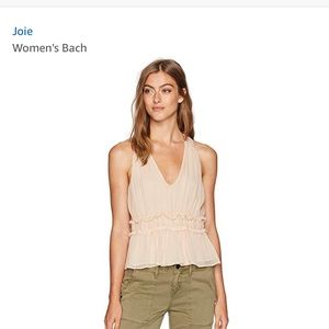 NWT Joie Bach Ruffled Silk Top